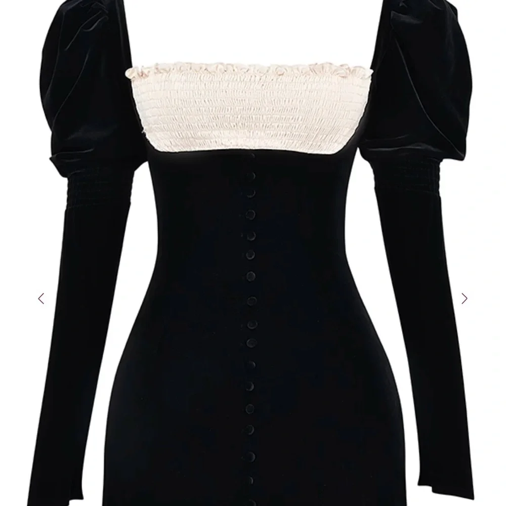 House of CB Black and Cream Long Sleeve Dress - Picture 5 of 5